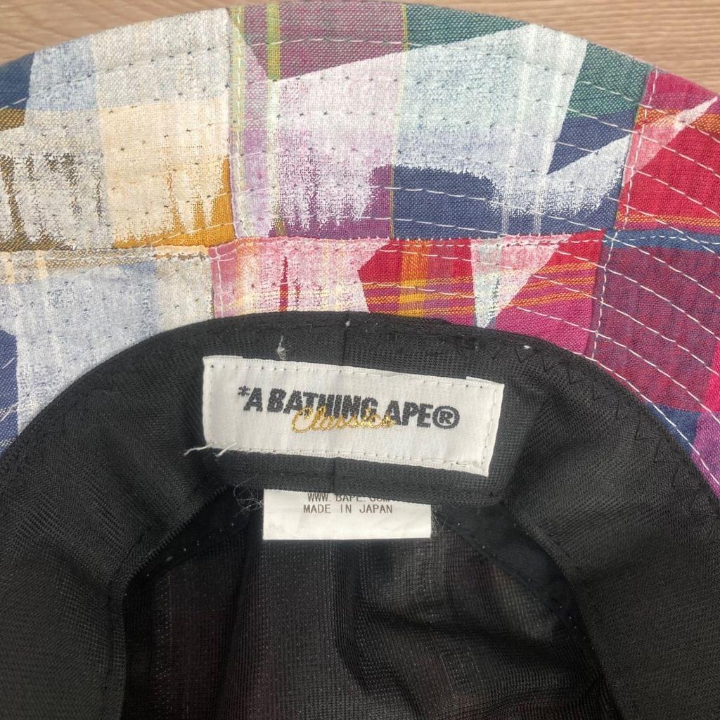 Used A BATHING APE Patchwork Bucket Hat Hiratsuka Store Clothing J