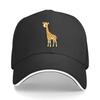 Cute Cartoon Giraffe Character Illus Hip Hop Hat Fashion Outdoor Sports Sandwich Baseball Cap