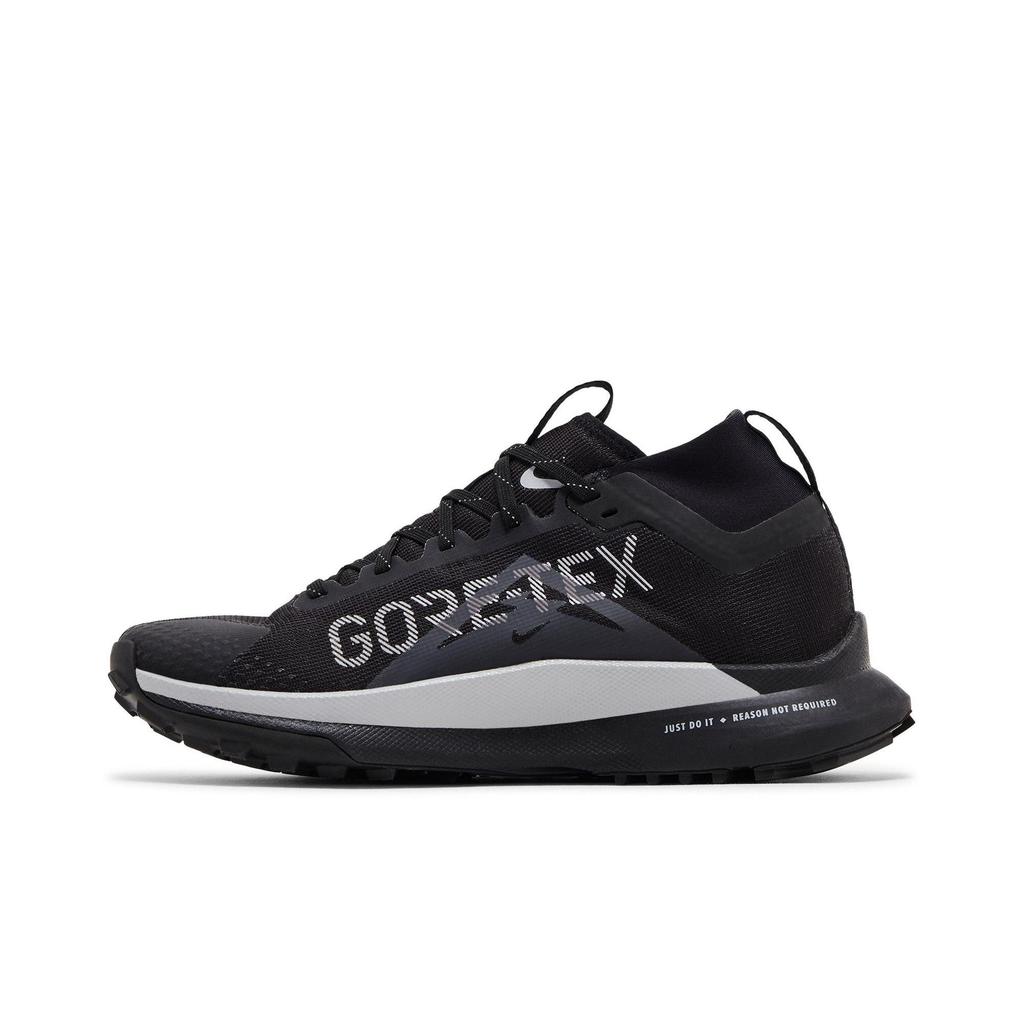 Nike Womens React Pegasus Trail 4 GORE-TEX 'Black Reflect Silver' (women's sizes) Black / Reflect Silver / Wolf Grey Running Shoes DJ7929 001