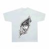 Unisexs Cool Anime Printed Round Neck Tshirt Loose Casual Fitness Retro Neutral 100 Pure Cotton Breathable Short Sleeved Shirt