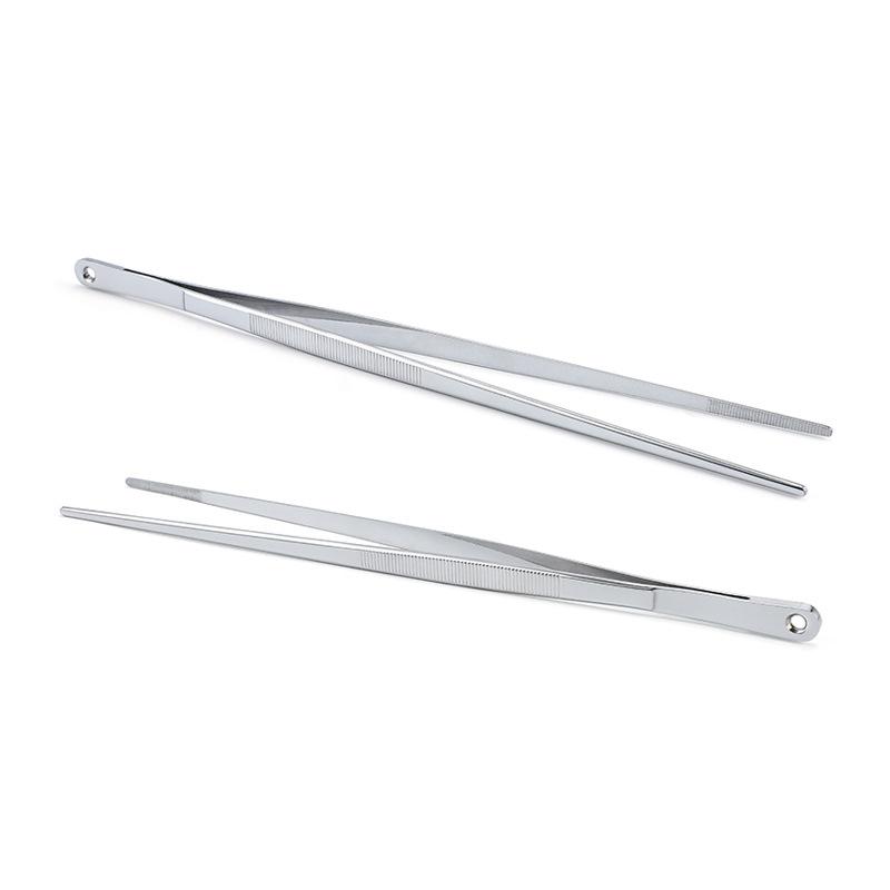 1ks 12palcová kuchyňská pinzeta z nerezové oceli Velmi dlouhá pinzeta na vaření Jemné kleště na BBQ vaření Barmanské nástroje