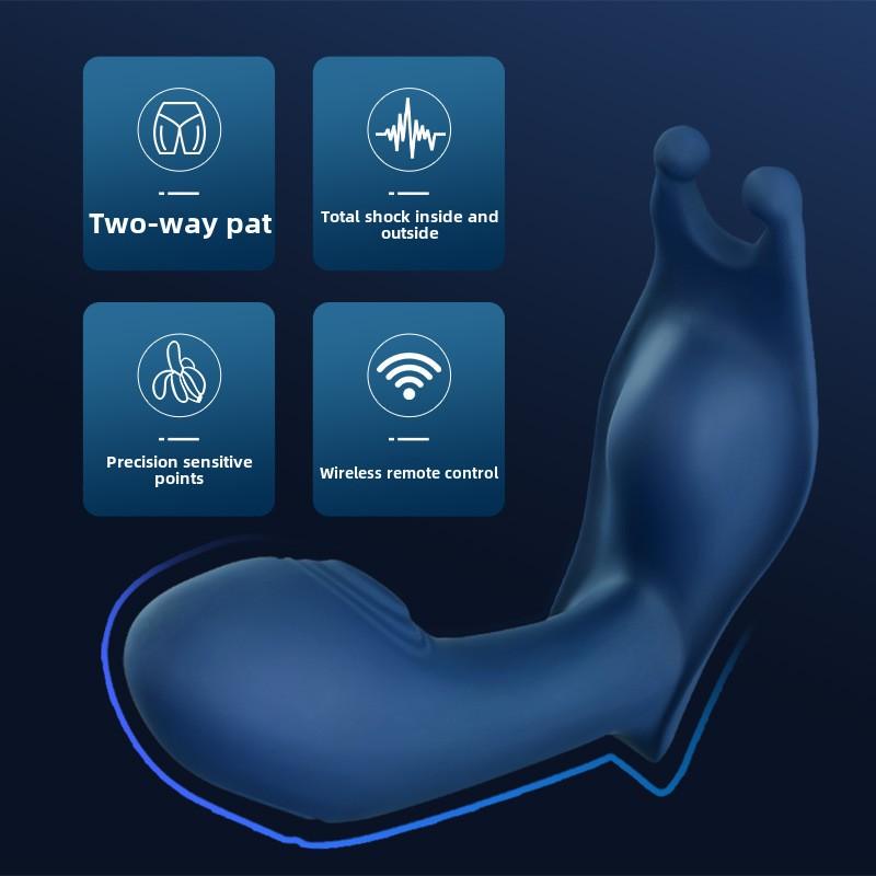 Double-sided Slap Vibrating Prostate Massager Female Wearable Butterfly Jumper Adult Products