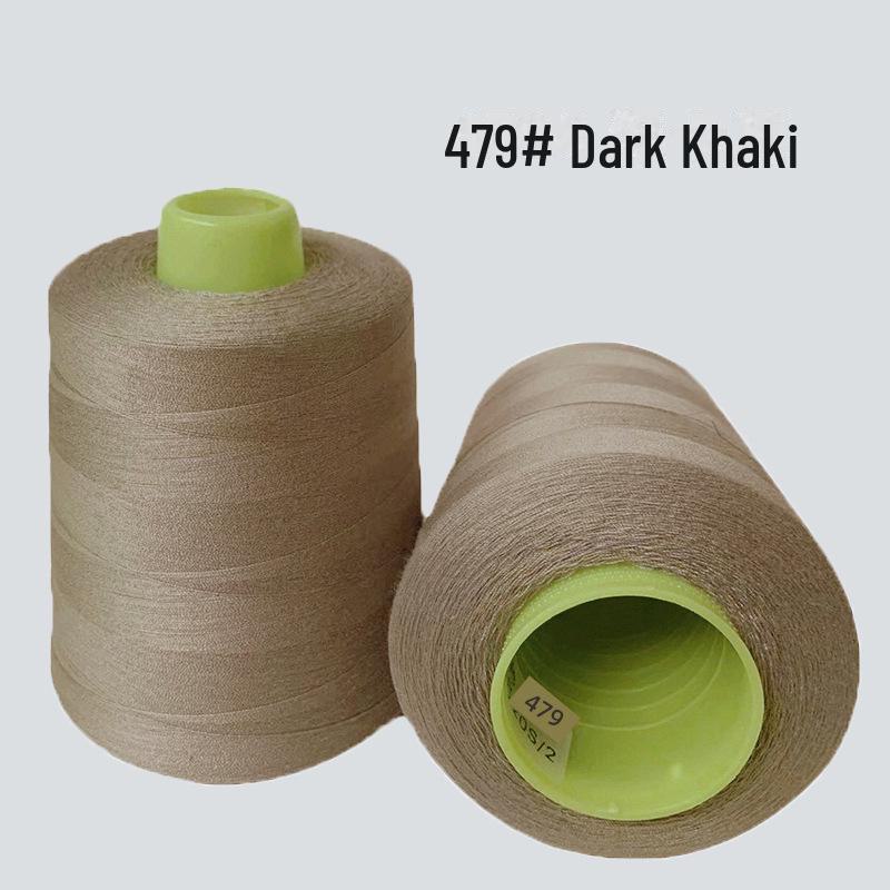 High-Speed 8000-Yard Black & White Sewing Thread - 402 Flat Pagoda Thread for Clothing