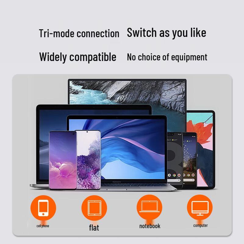 Wan Yu Silent Rechargeable Tri-Mode Wireless Bluetooth Mouse