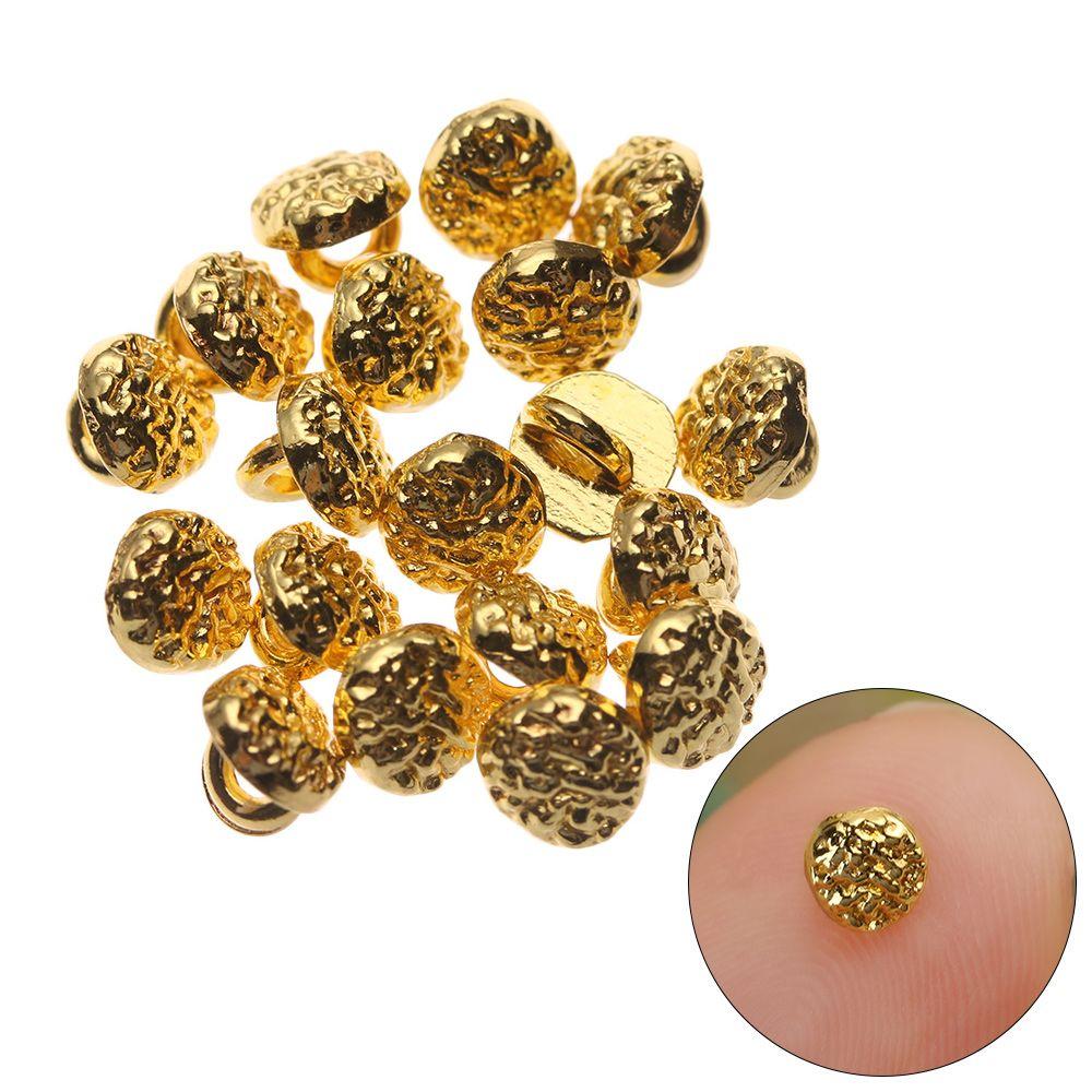 4mm Craft Dollhoues Miniature Mini Buttons DIY Doll Clothes Metal Buckles Clothing Sewing Buckle