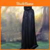 Mantello di Halloween Cosplay Mietitore Vampiro Strega Mago Veste Festa Adulti Bambini Mantello Nero Mantello