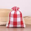 10pcs/lot Cotton Christmas Gift Drawstring Bags Burlap Gift Bag  Cosmetic Wedding Candy Gift