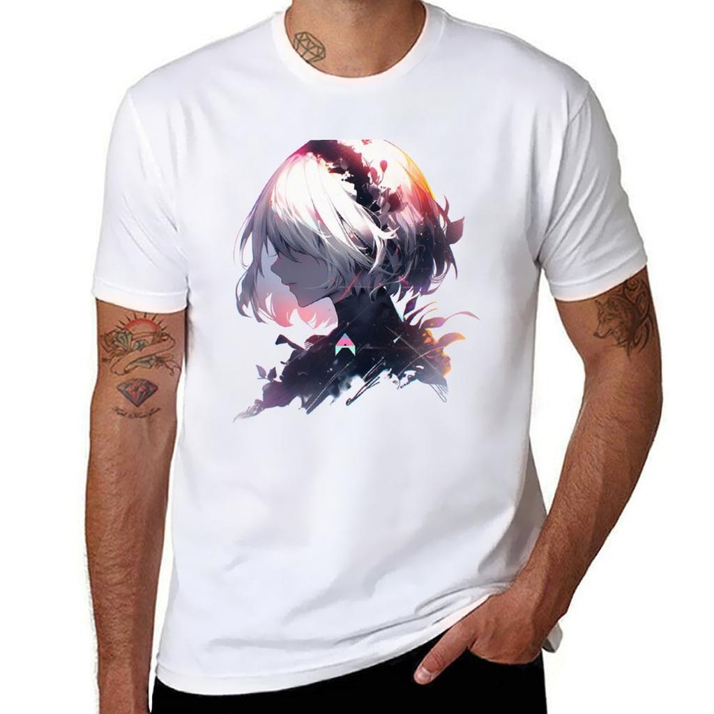 2b Glitch Nier Tshirt Antiperspiration Workout Top