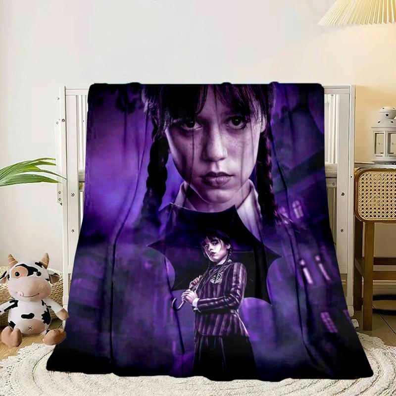 Mittwoch Gothic Decke Flanelldecke für Bett, Sofa, Camping, Wandern, Picknick Zubehör, Geschenk für Familie Fan Geschenke