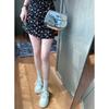 ~ Round Head Lace-up Leather Little White Shoes Thick Sole Heightening Versatile Low-top Casual Board Shoes Women