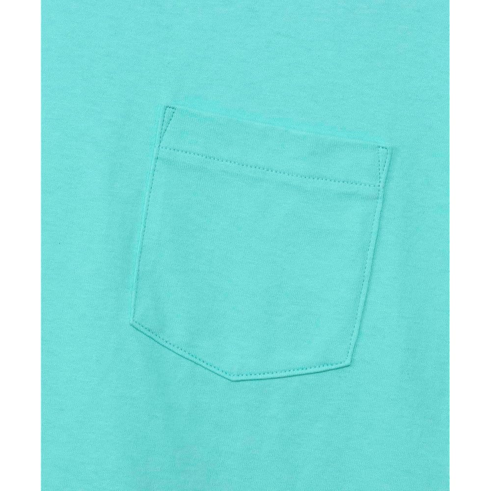 Short-sleeved T-shirt, crew neck, 100% cotton, COTTON USA, short-sleeved pocket T-shirt, basic,