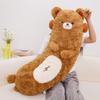 Cute Cartoon Bear Plush Pillow With Polyester Filling For Children Bedside Comfort