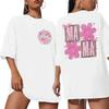 Floral Mama Print Tshirts For Women Summer Short Sleeve Round Collar Tee Shirt Creative Design Graphic Tops Gifts Tees For Mom