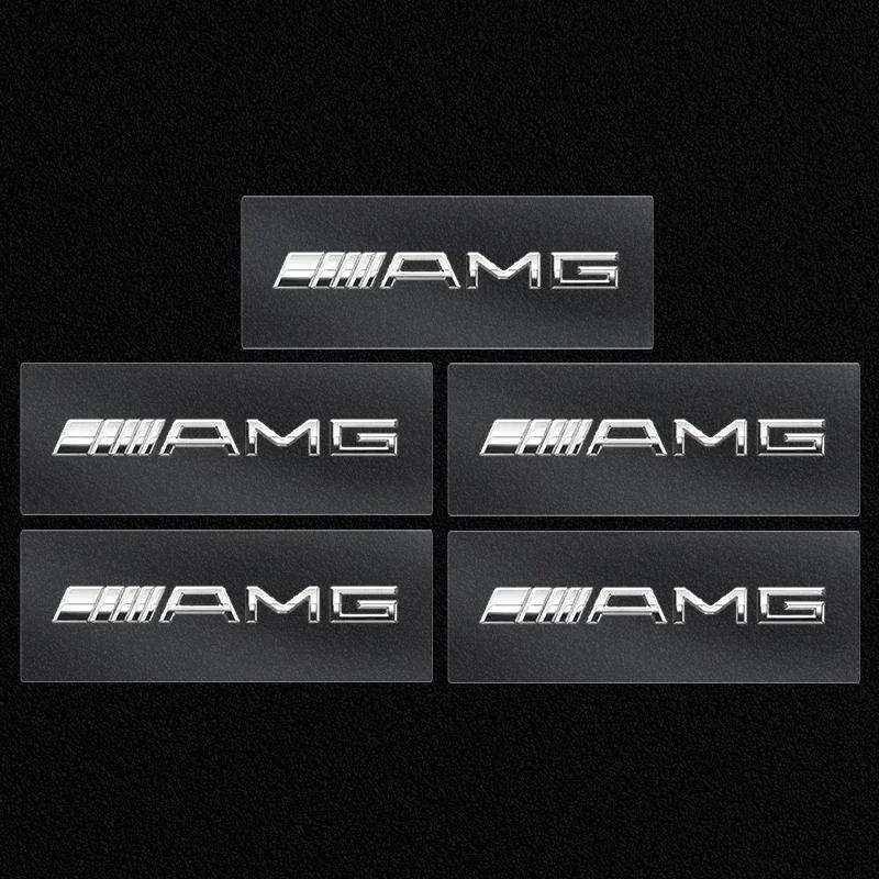Car Front Seat Headrests Badge Decal Car Side Window Stickers for Mercedes Benz AMG W204 W205 W212 W213 W177 W176 W117 X253 W247