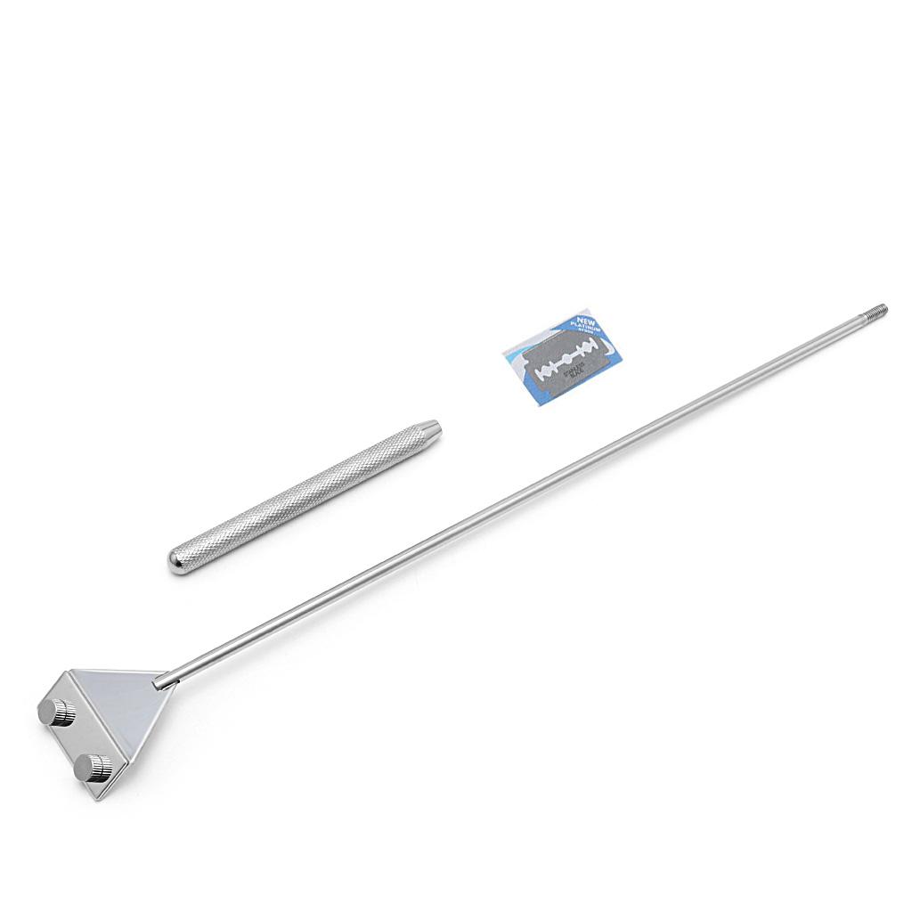 

Fish for Tank Scraper Stainless Steel 18in/46cm Aquarium Glass Scrapers Algae-Razor Cleaner with Blade Cleaning Tool Kit