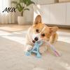 Pet Boredom Relief Toys A-Letter Dog Chew Toy with Braided Rope, Tug of War TPR Toy, Puppy Teeth Cleaning for Small Medium Breed Dogs Chewing