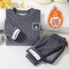 Kids' Cozy Velvet Pajama Set for Boys and Girls - Thick, Two-Piece, Autumn/Winter Wear