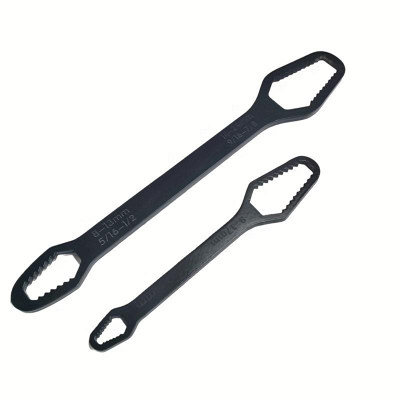 

2PCS Adjustable Torx Wrench Set Large Small Self Tightening Double Ended 3-17mm 8-24mm for Auto Repair Home DIY Tools білий