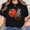 Funny Cat Meme Tshirt Tomato Throwing Kitten Printed Summer Fashion Tshirt Couples Tshirt Unisexs Comfortable Tshirt Tops