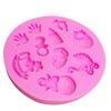 Silicone Mold Baby DIY Hand/ Trojan/Bottle/Foot/carriage Silicone Mold Cake Decoration Tools