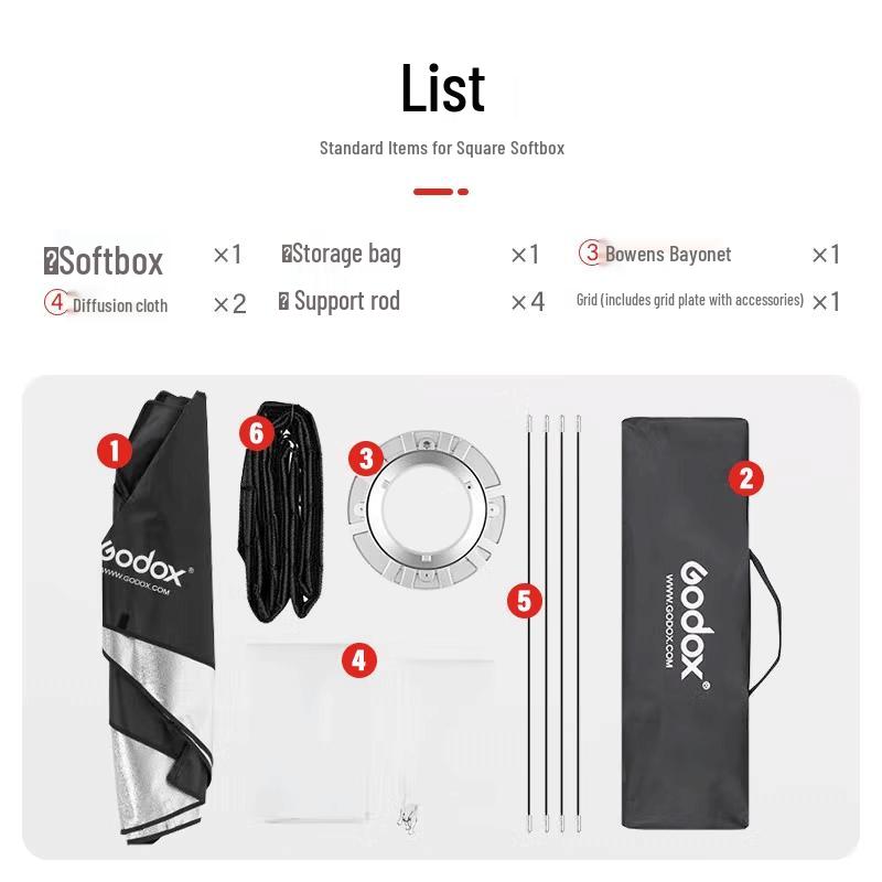 Godox Bowens Mount Square Softbox