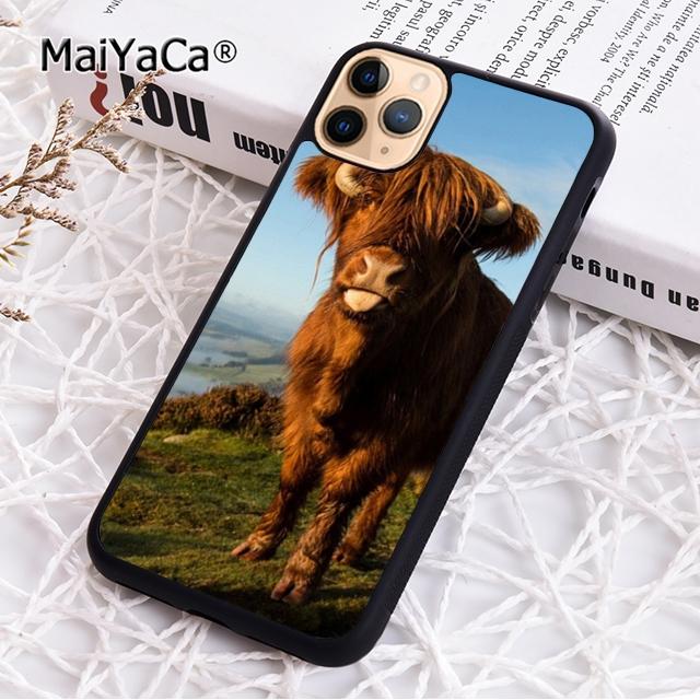 Süße Hochlandkuh Handyhülle Für iPhone 17 Air 16 pro max 15 14 plus 12 13 Hülle Cover coque