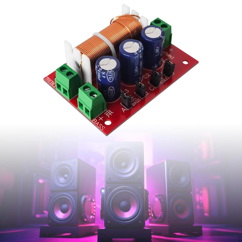Speaker Crossover Board 2 Way Crossovers Bass Home Audio DIY Two