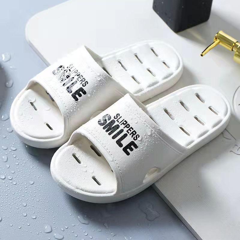 Fashion 2025 New Home Slippers Hollow Couple Indoor Household Bath Quick-drying Slippers