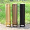 60ml Outdoor Kapsel Verschlussflasche Tragbare Aluminiumlegierung Überleben Pillendose Versiegelte Wasserdichte Box Behälter Etui Batteriehalter