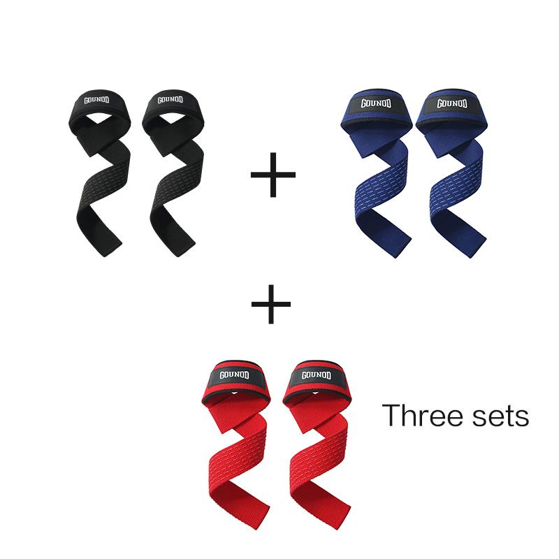 2PC/4PC/3PAIR Weightlifting Straps Anti-Slip Silicone Lifting Wrist Straps Strength Training Deadlifts Crossfit Hand Grips Wrist