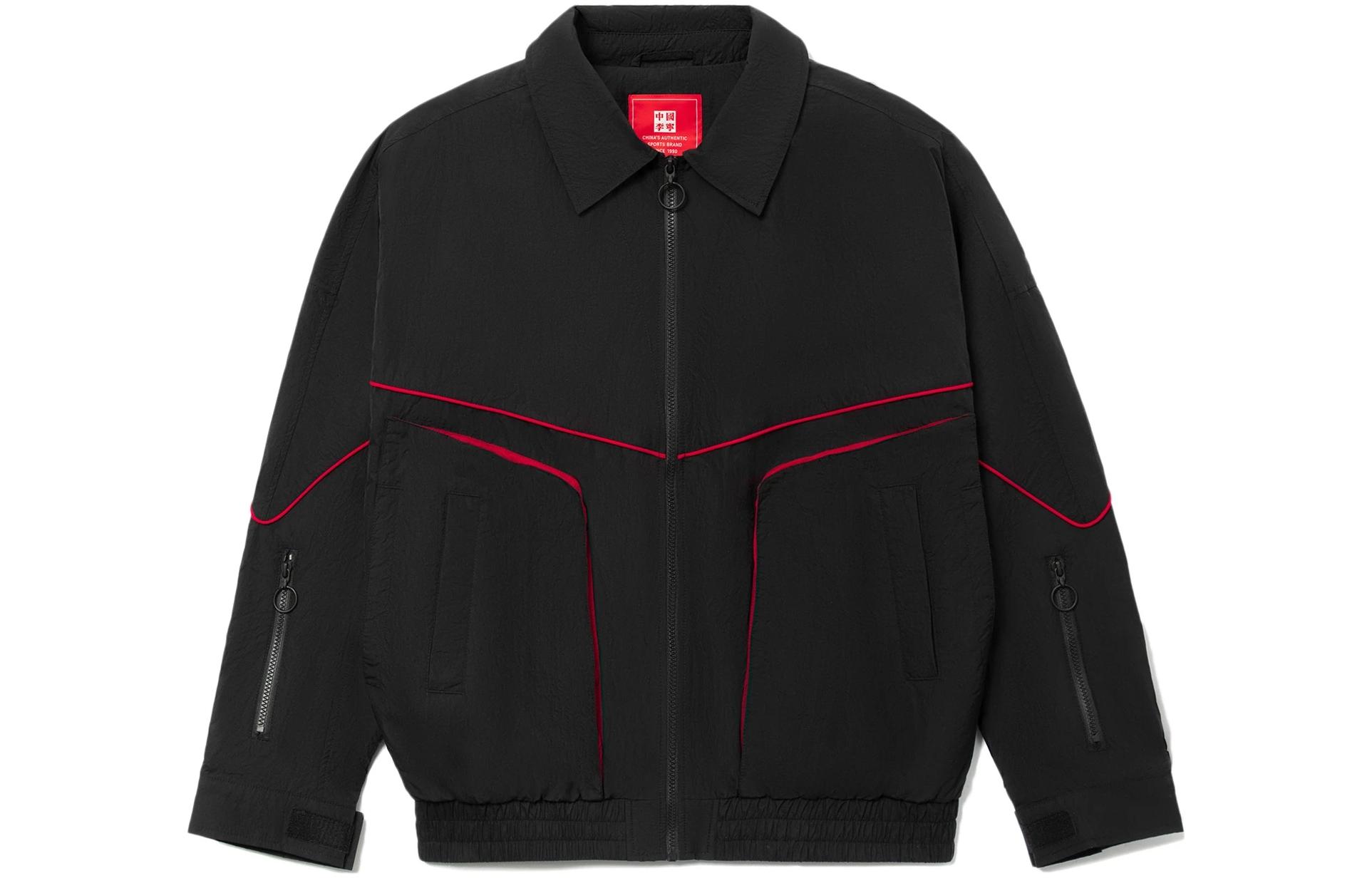 Li Ning Jackets Men s Black Lapel Moderate Other AJDR449-3 XL