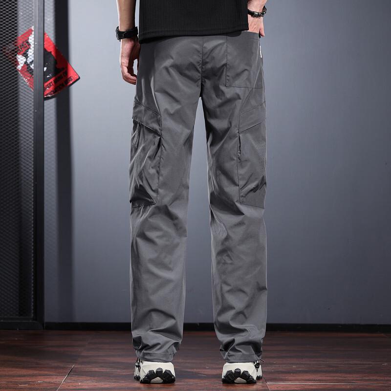 JieLeNuo Men's Summer Outdoor Quick-Dry Straight Leg Pants