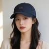 Cat Embroidered Baseball Cap With Wide Brim For Casual Spring Summer Wear