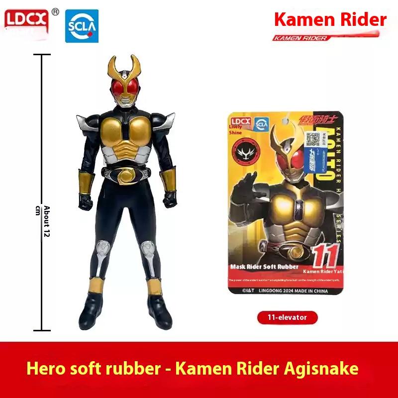 New Cool Fashionable Masked Rider Soft Rubber Action Figures Fashion Playthings Desktop Ornament Boy Surprise Gifts Collectable Models