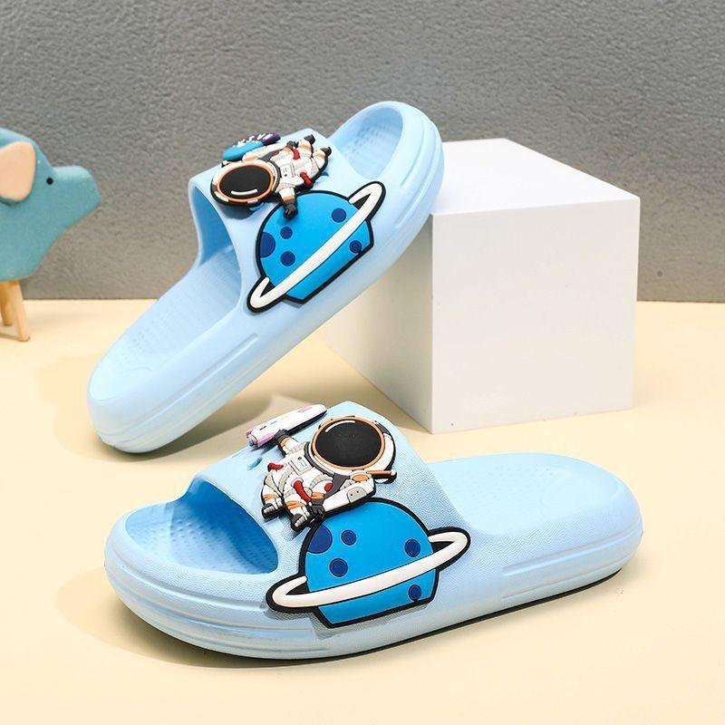 Colorful Cartoon Breathable Slippers For Boys And Girls Nonslip Indoor Footwear For Summer