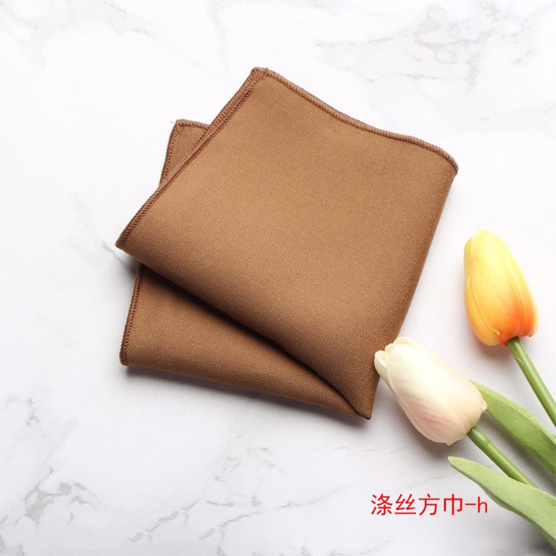 Męska Kieszonka do Garnituru Jednolity Kolor Kieszonkowa Chusteczka do Garnituru Ślubna Chusteczka Mała Kwadratowa Apaszka Apaszka Piersiowa Akcesoria Jedwabna Apaszka Chusteczka