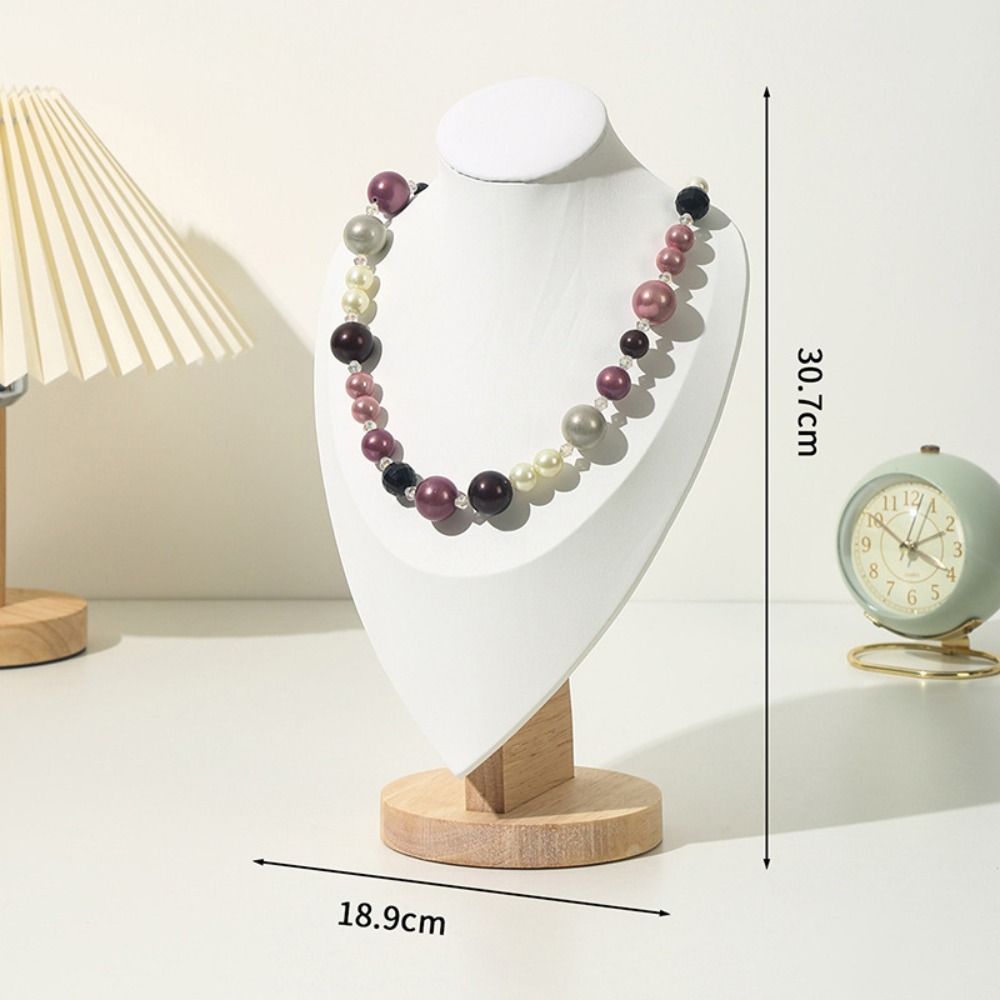 Show Jewelry Storage Rack Suede Neck Display Props New Necklace Display Rack  Necklace