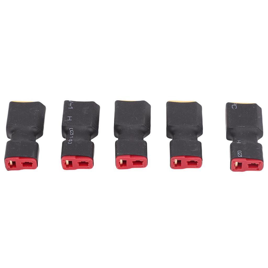 5PCS T Plug to XT60 Adapter Sturdy PC Tight Connection RC Battery Conversion Connector
