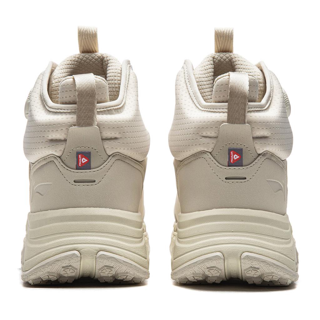 Li Ning Star Path 2 Cushioning Slip Resistant Abrasion Resistant Support Mid top Casual Shoes Unisex Oyster Gray AGLV283-1