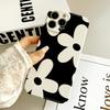 White Flower Pattern Phone Case Suitable for iPhone 17 16 15 14 13 12 11 Pro/Max/Plus Anti Drop and Shockproof Back Cover