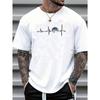 Einfache grafische T-Shirts für Herren Kleidung Mode Sommer Kurzarm 3D-gedruckte T-Shirts Lässige Streetwear Übergroße T-Shirts