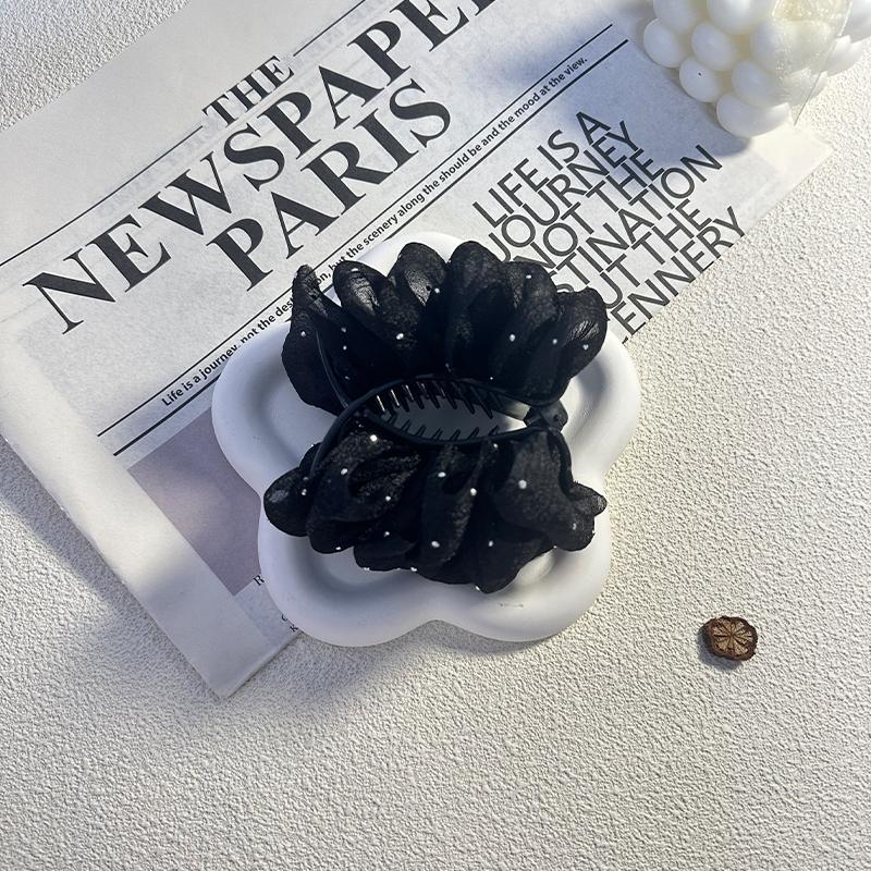 Elegancki Temperament Siateczkowy Klips do Włosów typu Bańka dla Kobiety Prostota Kok Rekin Klips Modna Dziewczyna Klips do Kucyka Pazur do Włosów