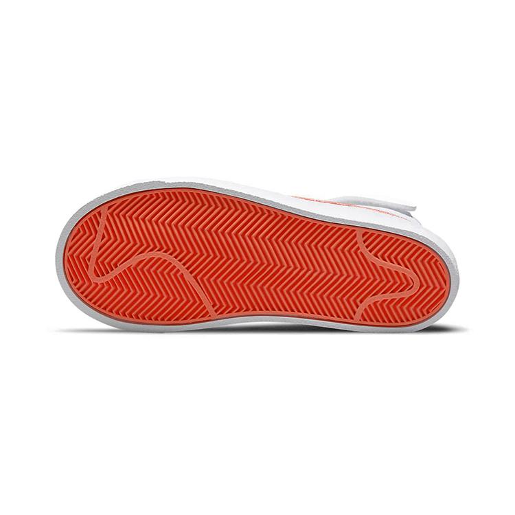 Новые износостойкие нескользящие полувысокие кеды для скейтборда Nike Blazer 77 SE, белые, серые, фиолетовые, для детей 3-7 лет, DJ0266-100