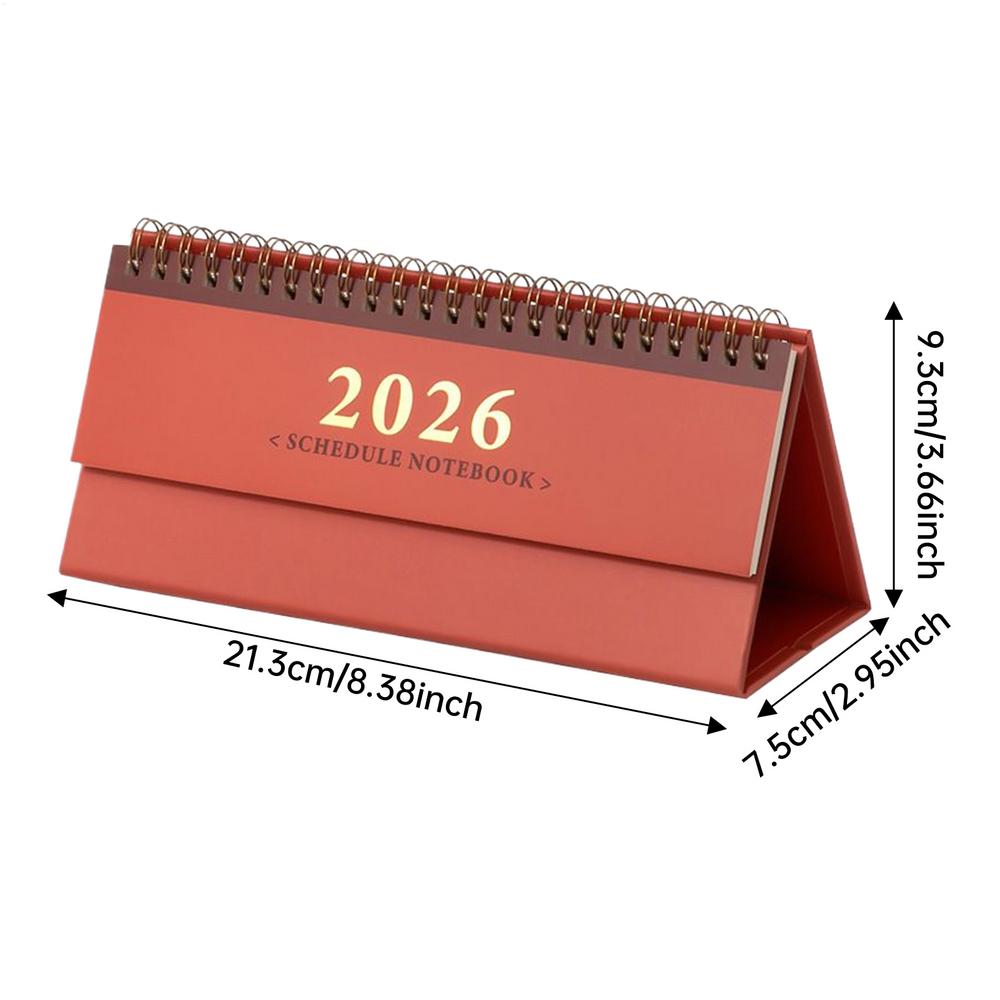 

2026 Tear-Off Desk Calendar Monthly Table Planner Decorative Scheduling Tracking Teacher Adults School Studio Classroom Supplies червоний