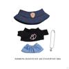 4 Items Doll Fashion Set including T-shirt, Jeans, Necklace, Hat for 5-6 inch Dolls