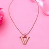 Estelle - Rose Gold Plated V Pendant