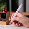 Pluma de Cristal Corta Portátil para Escribir, Bocetar, Diario, Pluma de Caligrafía Portátil para Artista Principiante