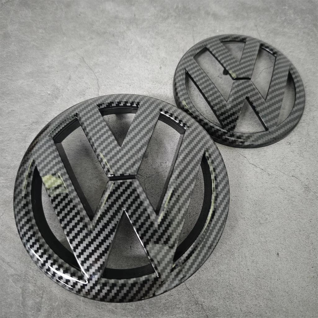 2025 Hot Volkswagen Golf MK6 2009-2012 Front Grill Emblem 135mm & Rear Trunk Badge 110mm 2PCS Replacement Car Logo Car Accessor