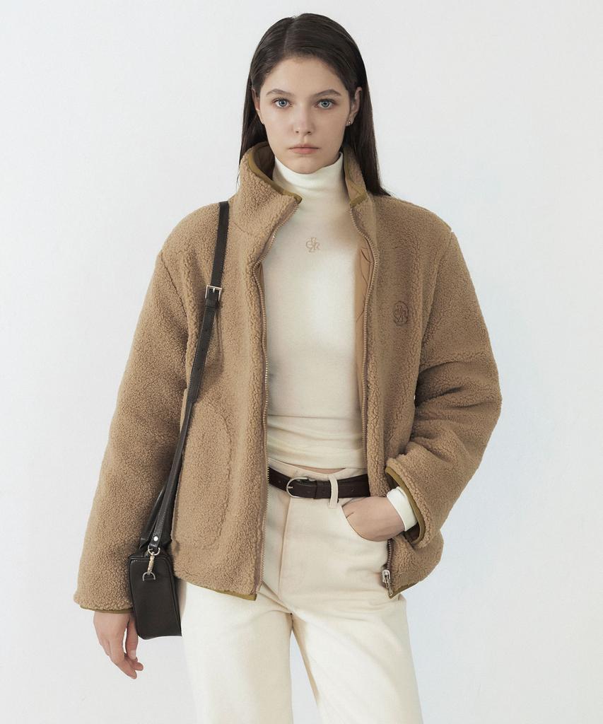 Citybreeze Reversible Fleece Padded Jumper_Beige