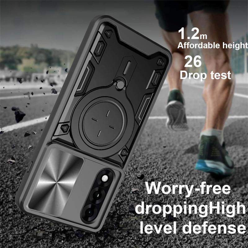 Armor Protection Slide Lens Phone Cover For OnePlus Nord 5 5G Case Car Magnetic Holder Ring Stand for One Plus 1+ Nord5 5G Funda